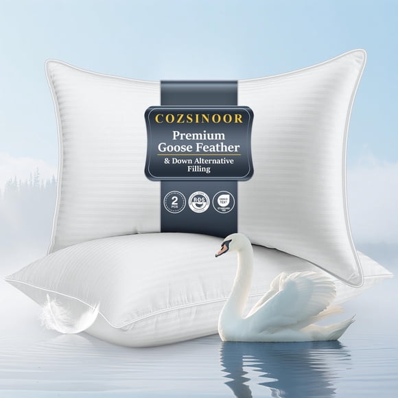 Almohada COZSINOOR King Size, juego de 2, alternativa de plumón