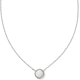 thumbnail image 1 of Collar Kendra Scott Volleyball Short Pendant Silver White Mother Of Pearl, 1 of 2