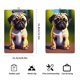thumbnail image 2 of Pug Portapapeles de acrílico A4, tamaño carta estándar, carpeta con clip 31.8x 21.5CM para estudiantes, profesores y oficina, 2 of 6