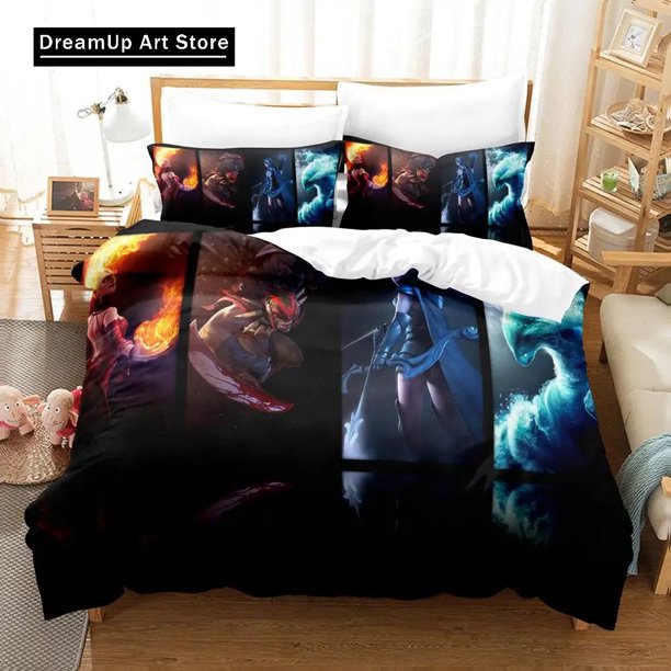 3D Print Fashion Dota 2 Game Bedding Set Boys Girls Twin Queen King Size Duvet Cover Pillowcase Bed boys Adult Bedroom