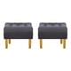 thumbnail image 1 of Set Pouf Wood 1c Felpa 01 Gris, 1 of 5