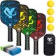thumbnail image 1 of Juego de palas de pickleball aprobado por YILLOG USAPA con pelotas y toallas, 1 of 7