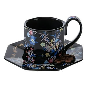Genérico - Taza Decorativa Elegante Platillo Floral Hogar Jhn