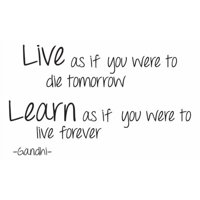 Rienda Libre Graphics - Decomural Live Learn Inspirational Gandhi Ws-44112