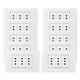 thumbnail image 1 of Pack 10 Tomacorriente Triple Metálico 10a - Blanco, 1 of 3