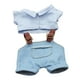 thumbnail image 1 of Ropa De Muñeca De Felpa Para Niños, Accesorios De Fotografía, Ropa De Muñeca Bebé Para Muñecas De 6,69 Pulgadas, Pantalones Azules, 1 of 3