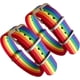 thumbnail image 1 of Pulsera arcoíris LGBT para gays, lesbianas y LGBTQ. Pulseras para hombres y mujeres. Paquete de 2 unidades., 1 of 7
