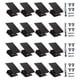 thumbnail image 5 of 16 piezas de clips para ventanas, contraventanas, reutilizables, universales, protección contra el viento, herrajes para ventanas, exteriores, ladrill Negro, 5 of 5