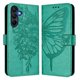 thumbnail image 1 of Funda cartera mariposa para Samsung Galaxy A16 4G con soporte y ranuras para tarjetas Verde, 1 of 5