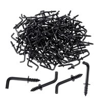 Ioensy - 100 Piezas Mini Ganchos De Tornillo En Ángulo Recto En Forma De L Ganchos De Medalla Multifuncionales M3.8X50Mm