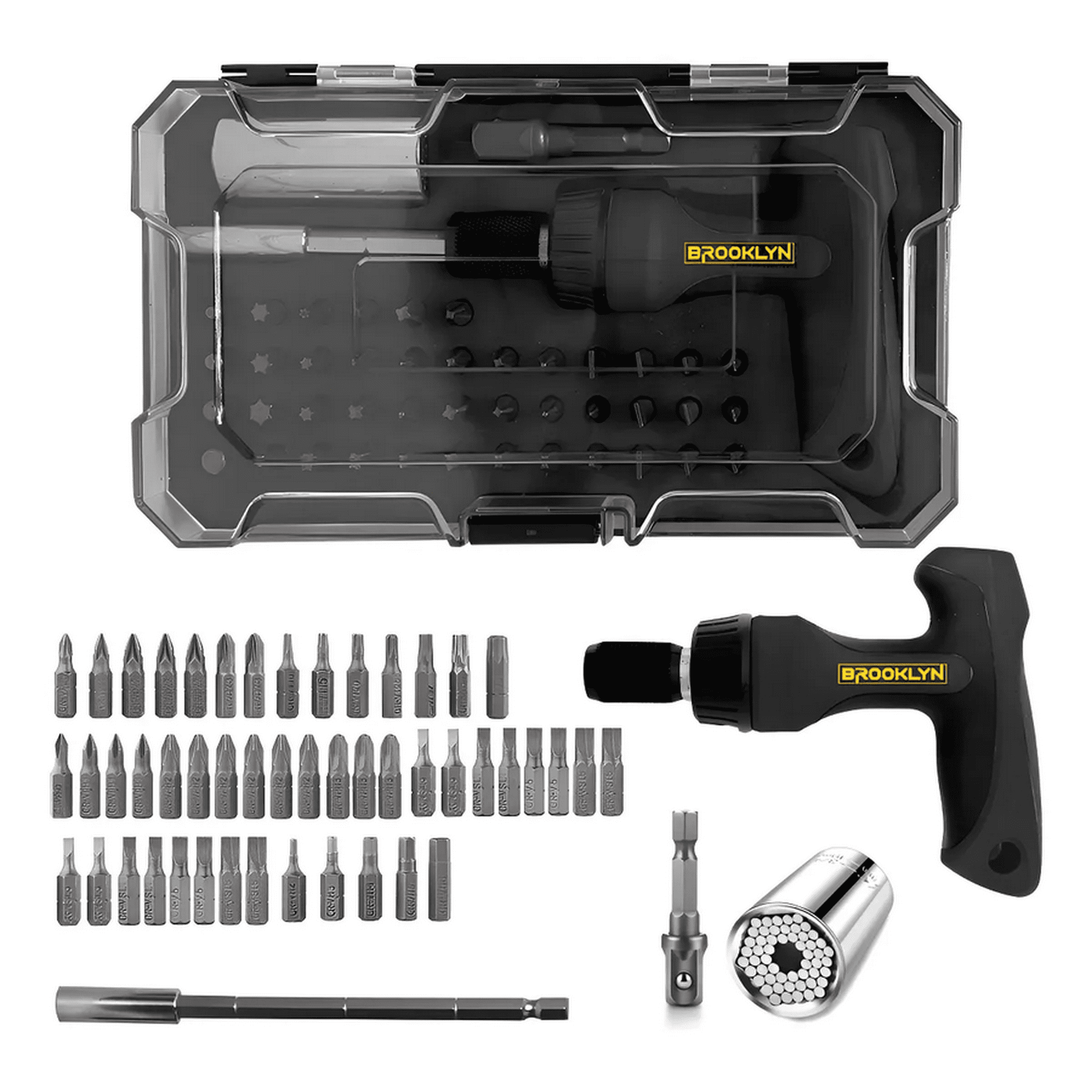 Genérico - Juego Herramientas Llave Dado Universal Brooklyn 45 Piezas