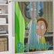 thumbnail image 5 of Juego de Cortina de Baño y Alfombras Desmarcar Rick y Morty 4 Piezas, 5 of 6
