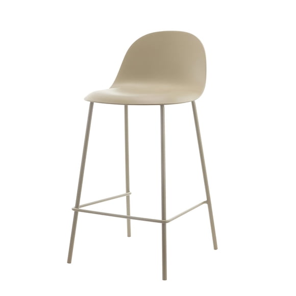 Piso Taburete Silla Alta Bar Cocina Eira 65 cm Beige