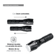 thumbnail image 3 of Linterna Led Tactica Recargable 1000 Lumens + Pila + Estuche, 3 of 3