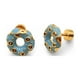 thumbnail image 1 of Aro de Donut con Esmalte y Circones de Plata 925 enchapados en Oro 18k, 1 of 2