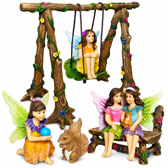Juego de 6 figuritas Mood Lab Jardín de Hadas