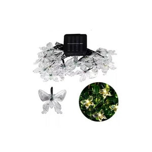 Universal. - Guirnaldas Solares Mariposa 4M Amarilla Luz Decorativa Jardin Solar