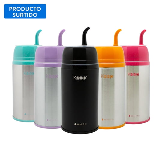 Termo Mate 400ml Acero Inoxidable, Color Surtido 1 Un Keep