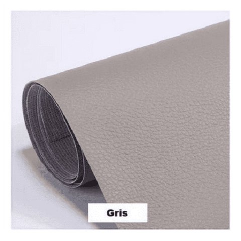 Kimale - Parche Adhesivo Cuero Impermeable 30X20Sofás Reparación Gris