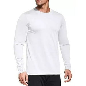 Genérica - 6X Polera Camisetas Manga Larga Hombre Cuello Redondo 2025