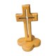 thumbnail image 1 of Cruz De Madera Con Base, Ideal Para Decorar El Hogar, Armarios O Dormitorios. Base Hueca Con Forma De Flor., 1 of 5