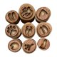 thumbnail image 1 of 9 Uds. De Sellos De Huellas De Animales, Diarios DIY, Juego De Sellos De Madera Para Ni?os Y Ni?as, Estilo C L 4,5-5cm, 1 of 5