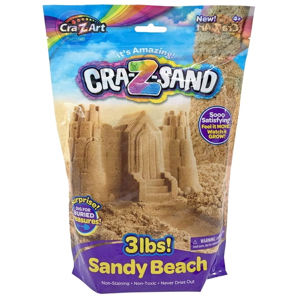 Beach Sand Toy Cra-Z-Sand, bolsa de 1,36 kg con herramienta sorpresa para mayores de 4