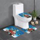 thumbnail image 1 of Juego de 3 Alfombras de Baño Arturo Navidad Terciopelo Coral, 1 of 6