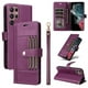 thumbnail image 1 of FOXDOCK Funda tipo Cartera para Samsung Galaxy S22 Ultra – Cubierta de Cuero PU con Múltiples Ranuras, Bolsillo para Efectivo y Correa de Muñeca, 1 of 6