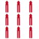 thumbnail image 3 of Juego De 9 Protectores / Protectores De Vuelo Dardos De Aluminio Anodizado Rojo, 3 of 4