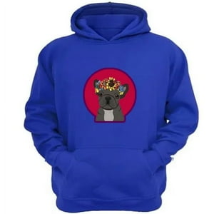 Genérico - Polerón Canguro Pug Corona Azul Talla L Unisex