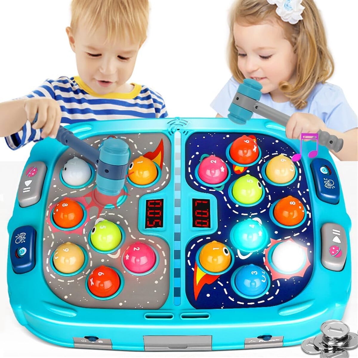 Juego Golpea Topos Annkie 3 Modos 12x16 Pulgadas Para Niños