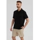 thumbnail image 2 of Polera Hombre Slim Cuello Camisero Negro- lll, 2 of 4