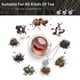 thumbnail image 5 of Colador de té Exptolii Snap Ball de acero inoxidable, paquete de 3, 5 of 8
