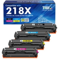 Cartuchos De Tóner Cool Toner 218X, Paquete De 4 Unidades Para Hp 218A 3301Fdw