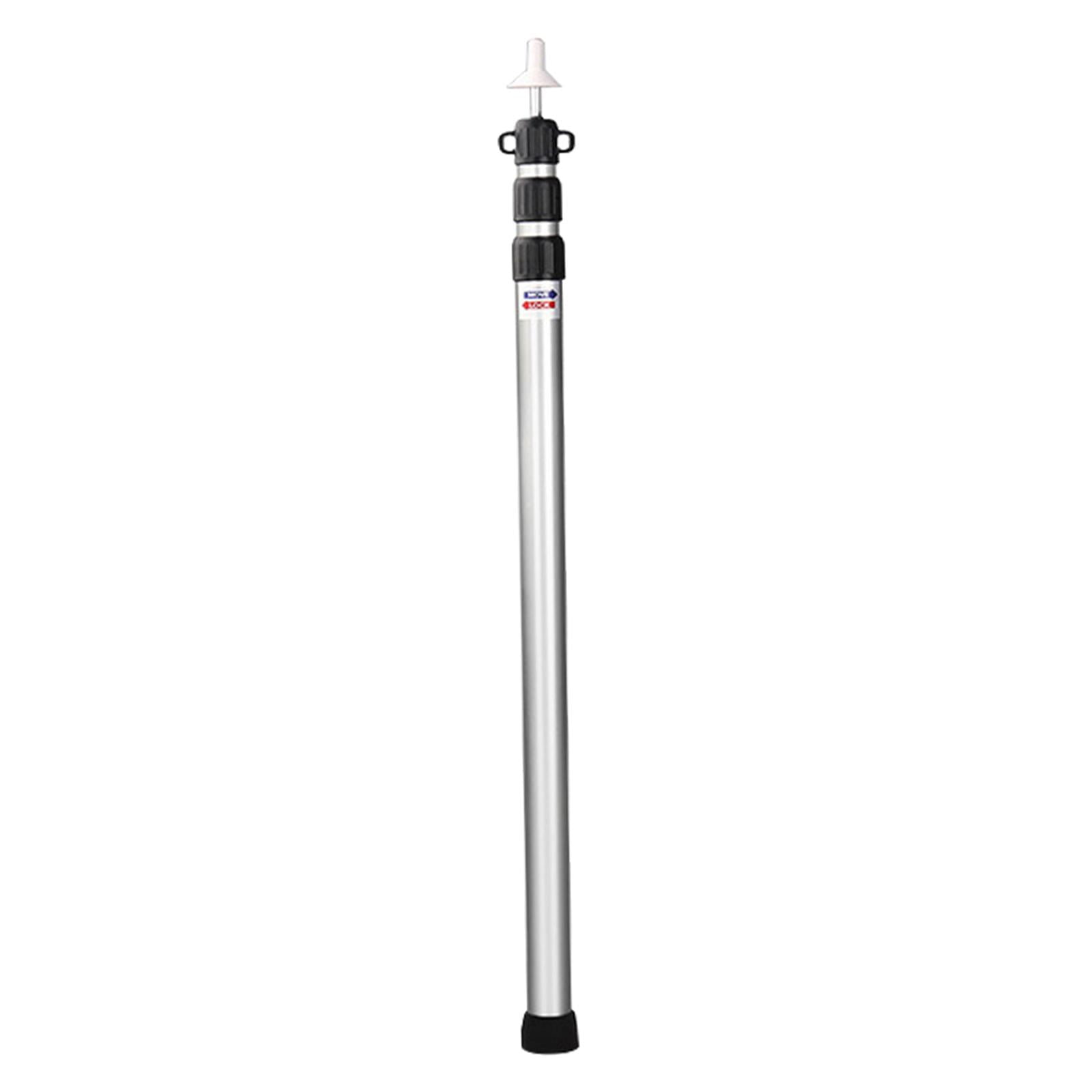 Magideal - Postes De Lona Para Carpas Postes De Soporte Portátiles Telescópicos Accesorios Para Carpas Postes De Toldo Para Toldos Senderismo Camping Lona Porche Plata 3m