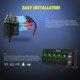 thumbnail image 3 of Panel de interruptores Nilight de 5 bandas con cargador USB dual de 12 V 24 V, 3 of 8