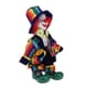 thumbnail image 1 of muñeca de payaso arlequín interesante con manos y pies de porcelana de 7 pulgadas, 1 of 3