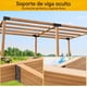 thumbnail image 2 of Soporte Oculto Viga Pérgola Acero 2x4 Pulgadas, 2 of 6
