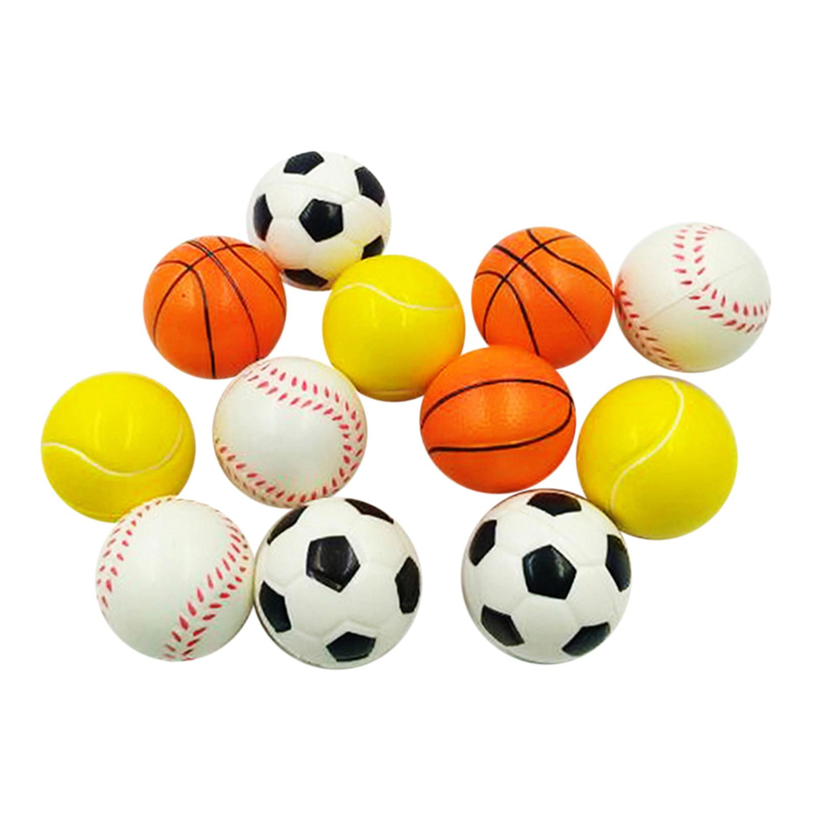 Magideal - 12 Uds Mini Pelotas Deportivas, Mini Pelotas De Espuma De Juguete Para Mascotas, Pelota Inflable Portátil, Juguetes De Playa Para Piscina Para Parque,