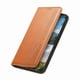 thumbnail image 2 of Funda tipo cartera para iPhone 14 de piel con cierre magnético, ranuras para tarjetas y correa para la muñeca Marrón, 2 of 6