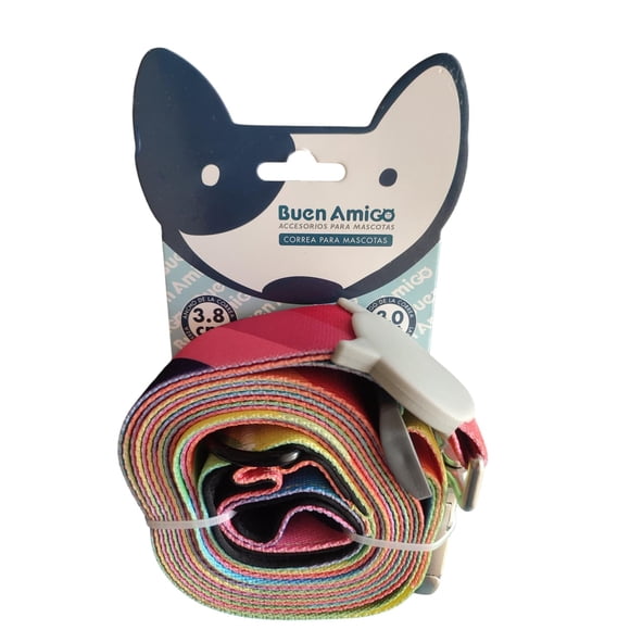 Correa Para Mascota 3m X 3,8cm Poliéster Suave Y Resistente