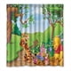thumbnail image 1 of Cortina de ducha de Winnie The Pooh, juego de cortinas de baño con ganchos, tamaño 66 x 72 pulgadas, 1 of 3