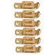 thumbnail image 1 of Sillines De Puente Individual Individuales De 6 Piezas Para Guitarra Eléctrica De 6 Cuerdas Dorado, 1 of 3
