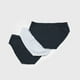 thumbnail image 2 of Slip Hombre Tripack Negro/Gris Corona, 2 of 4
