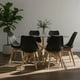 thumbnail image 1 of Comedor Mesa Rectangular Greta 160x90 + 6 Sillas Tulip Negro, 1 of 2