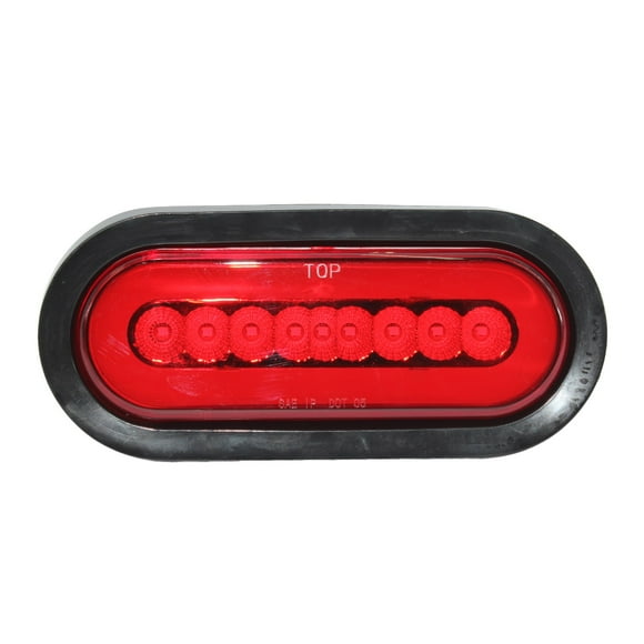 Foco Ovalado Led Rojo Bi-Volts Tipo Halo