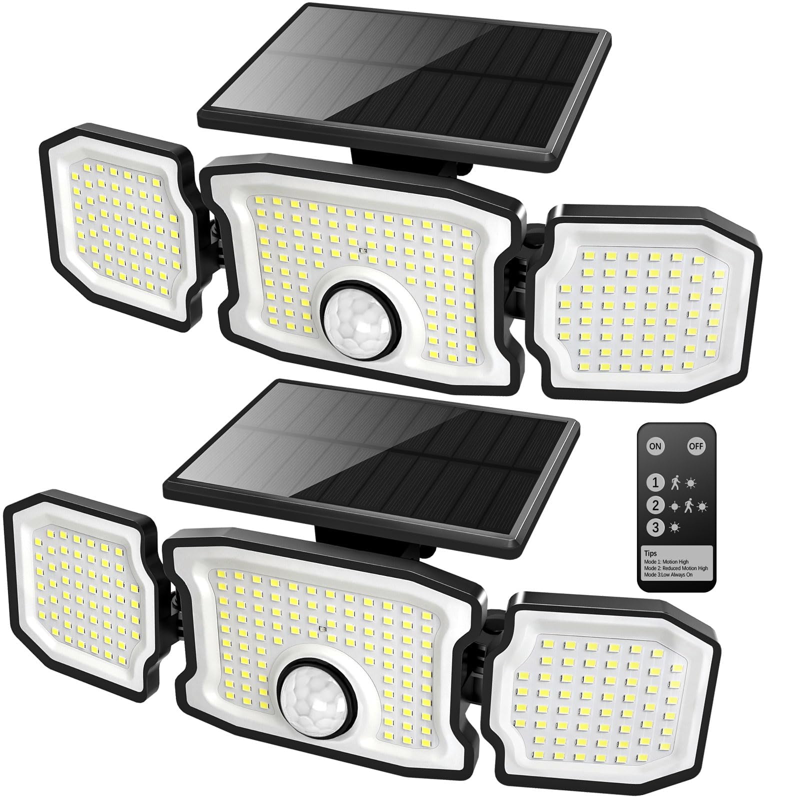 Focos Solares Tanlark 2800lm 200 Led Con Sensor De Movimiento (paquete De 2)