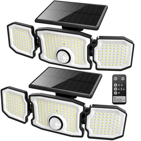 Focos Solares Tanlark 2800Lm 200 Led Con Sensor De Movimiento (Paquete De 2)