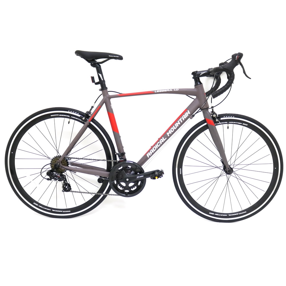 Bicicleta 700C Ruta Leggera 1 Gris/Rojo